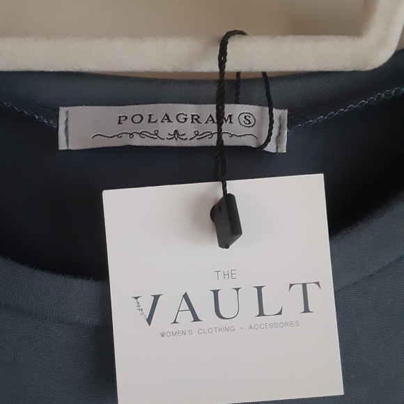 POLAGRAM boho desert cactus tee grey blue size S - Picture 3 of 6